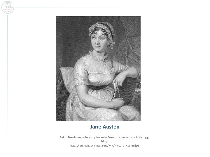 Jane Austen Autor: Based on one drawn by her sister Cassandra, Název: Jane Austen.