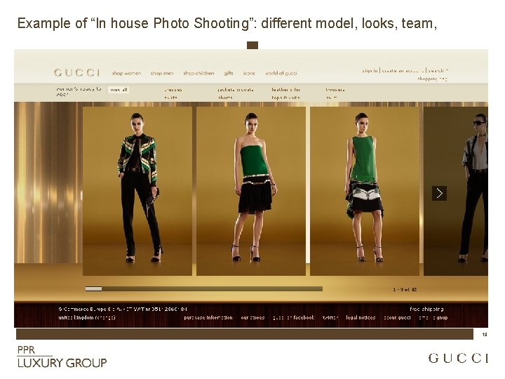 Example of “In house Photo Shooting”: different model, looks, team, 19 