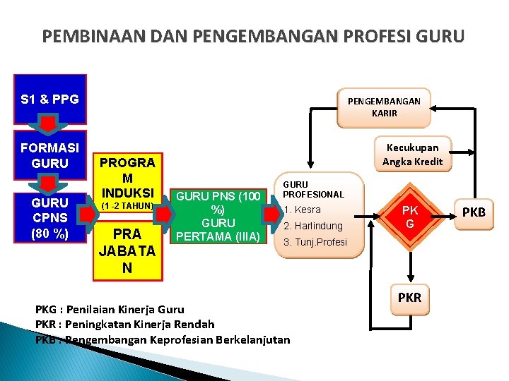 PEMBINAAN DAN PENGEMBANGAN PROFESI GURU S 1 & PPG FORMASI GURU CPNS (80 %)