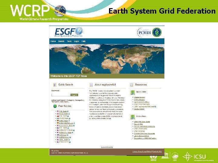 Earth System Grid Federation 