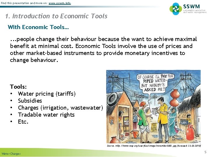 Find this presentation and more on: www. ssswm. info. 1. Introduction to Economic Tools