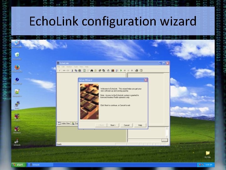 Echo. Link configuration wizard 