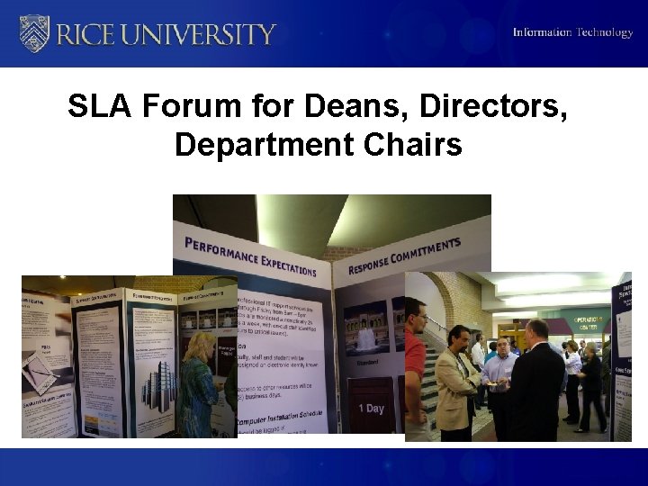 SLA Forum for Deans, Directors, Department Chairs 