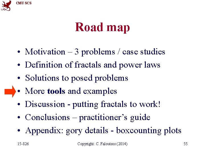 CMU SCS Road map • • Motivation – 3 problems / case studies Definition