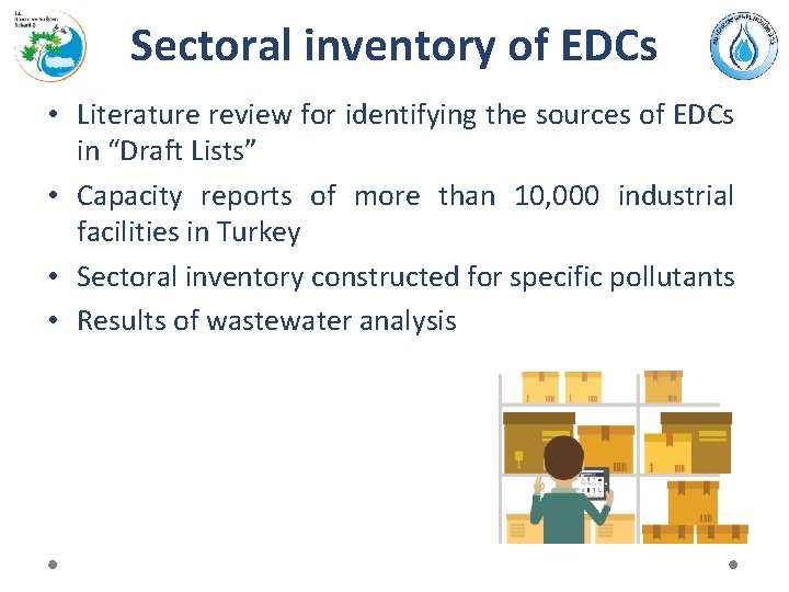 Sectoral inventory of EDCs • Literature review for identifying the sources of EDCs in