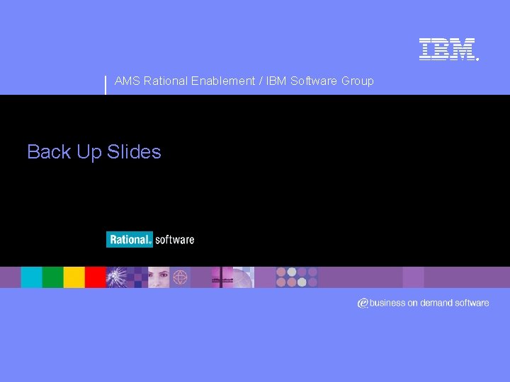 ® AMS Rational Enablement / IBM Software Group Back Up Slides 