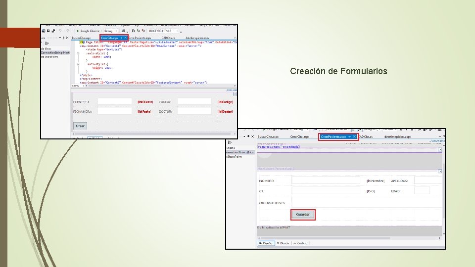 Creación de Formularios 