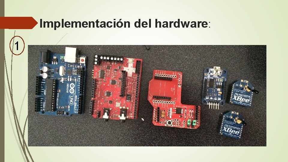 Implementación del hardware: 1 