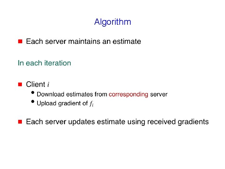 Algorithm g 