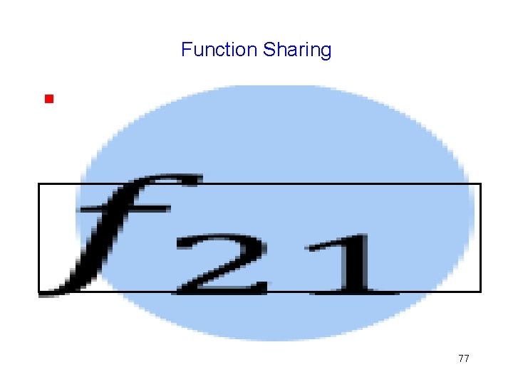 Function Sharing g 77 