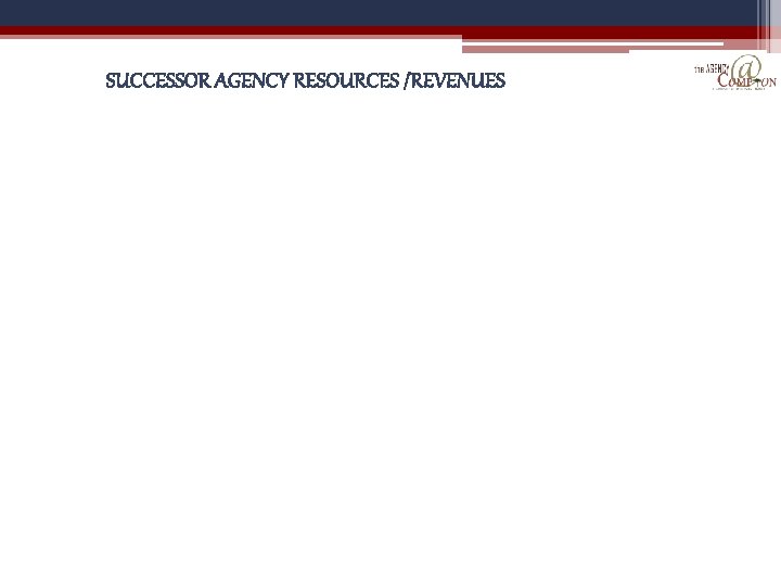 SUCCESSOR AGENCY RESOURCES /REVENUES 