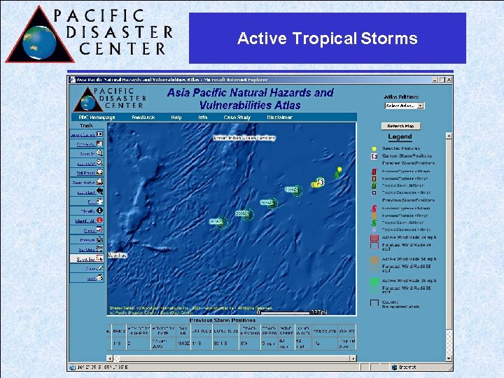 Active Tropical Storms 