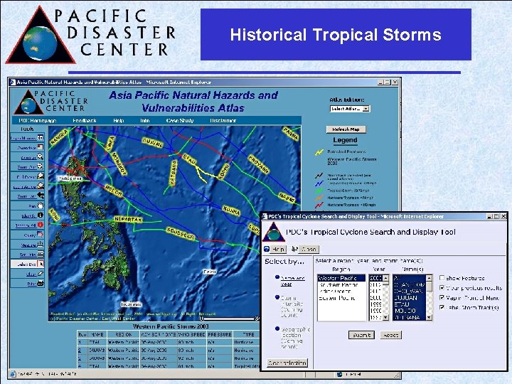 Historical Tropical Storms 