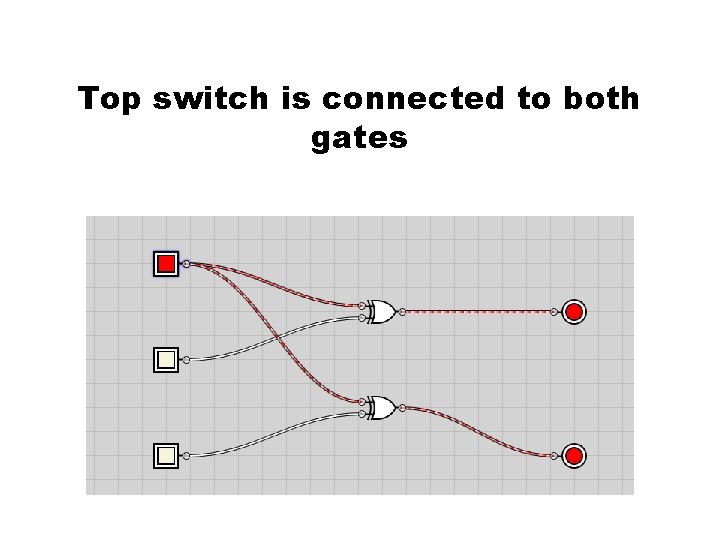 Top switch is connected to both gates 1. Using parts from a Power Play