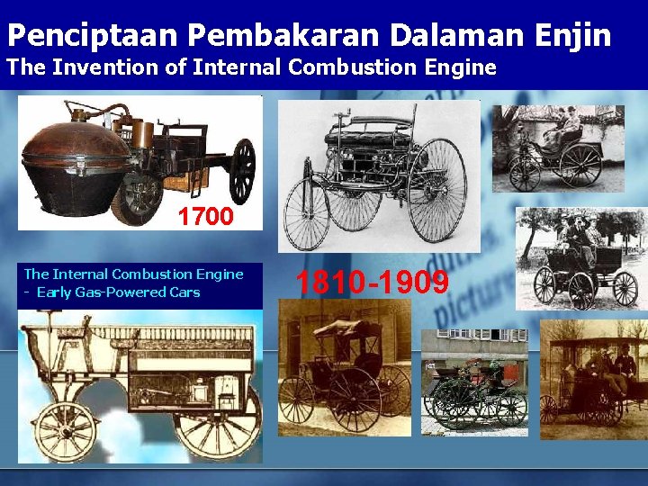 Penciptaan Pembakaran Dalaman Enjin The Invention of Internal Combustion Engine 1700 The Internal Combustion