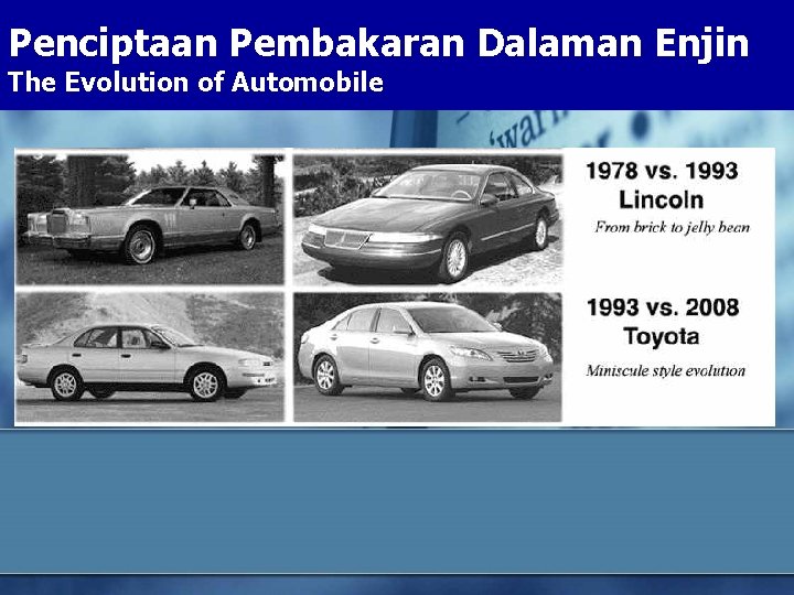 Penciptaan Pembakaran Dalaman Enjin The Evolution of Automobile 