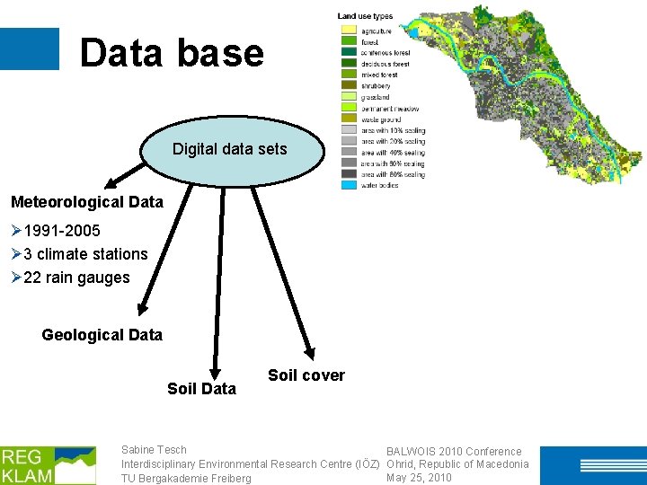 Data base Digital data sets Meteorological Data Ø 1991 -2005 Ø 3 climate stations