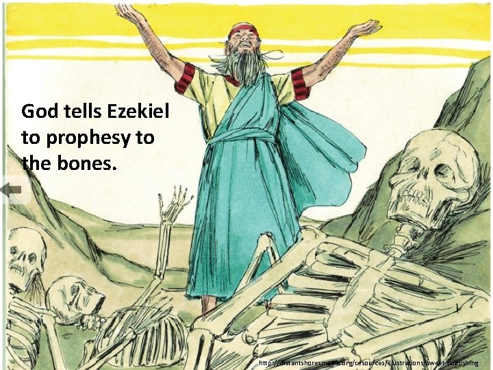 God tells Ezekiel to prophesy to the bones. 6 http: //distantshoresmedia. org/resources/illustrations/sweet-publishing 