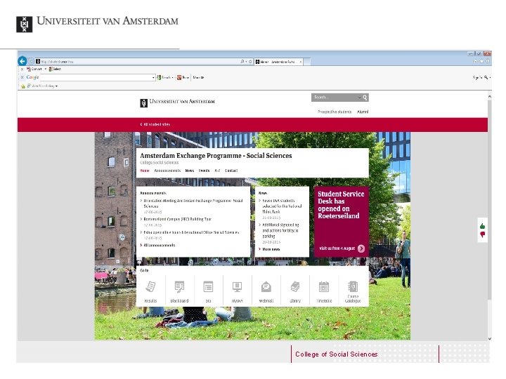 College of Social Sciences 