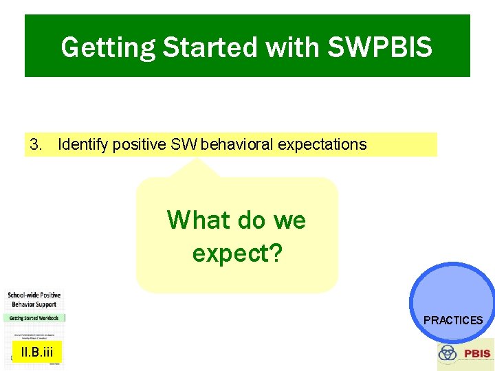 Getting Started with SWPBIS 1. 2. 3. 4. 5. Establish an effective leadership team