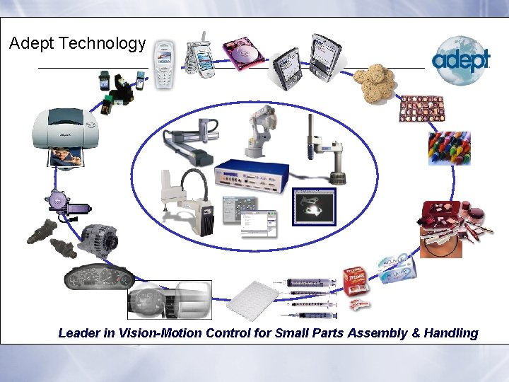Adept Technology Leader in Vision-Motion Control for Small Parts Assembly & Handling 