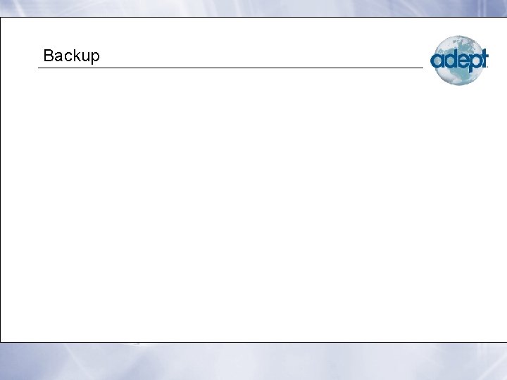 Backup 
