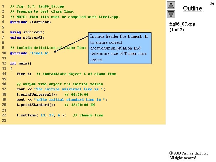 1 2 3 4 // Fig. 6. 7: fig 06_07. cpp // Program to