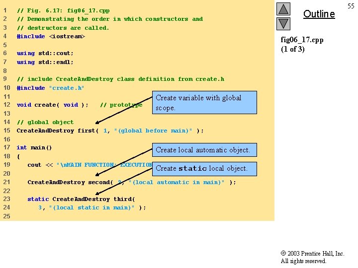 1 2 3 4 // Fig. 6. 17: fig 06_17. cpp // Demonstrating the