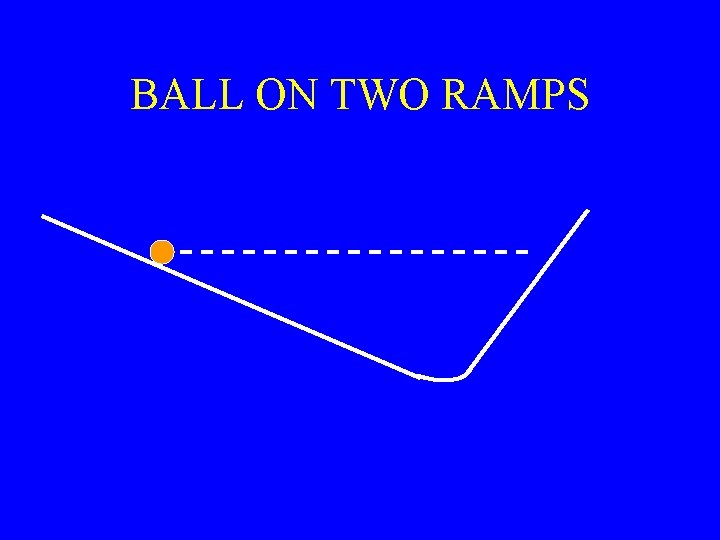 BALL ON TWO RAMPS 