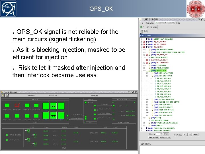 QPS_OK signal is not reliable for the main circuits (signal flickering) As it is