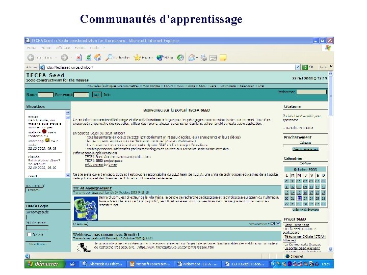 Communautés d’apprentissage 