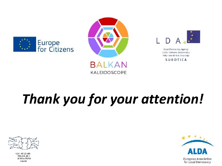 Thank you for your attention! 