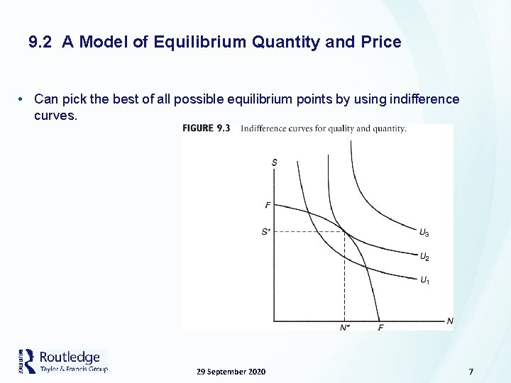 9. 2 A Model of Equilibrium Quantity and Price • Can pick the best