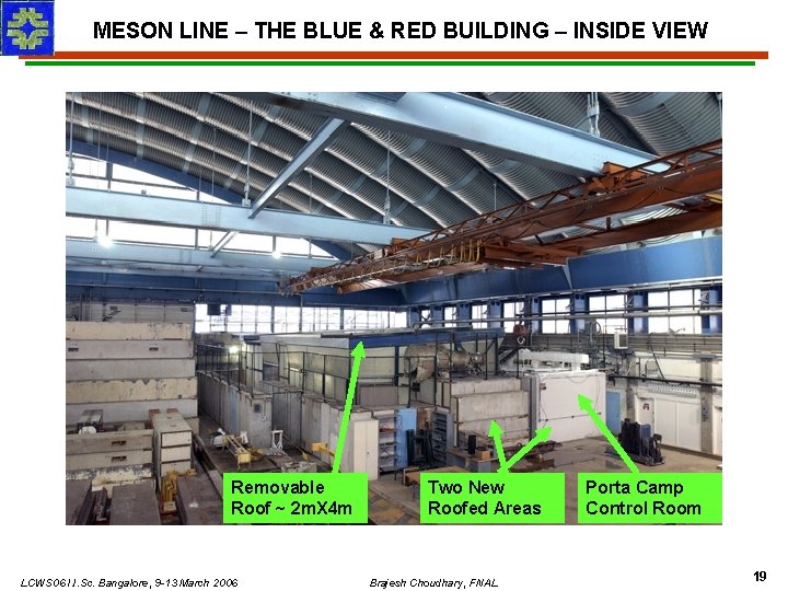 MESON LINE – THE BLUE & RED BUILDING – INSIDE VIEW Removable Roof ~