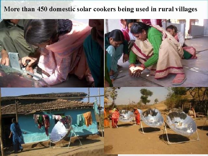 More than 450 domestic solar cookers being used in rural villages 