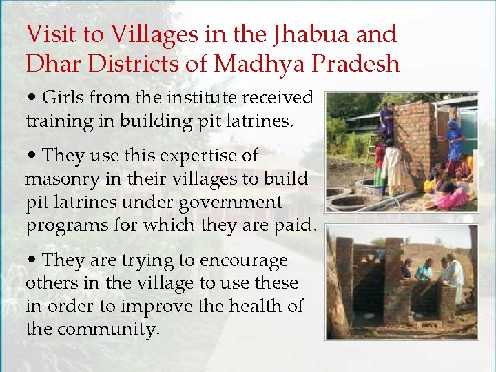 Visit to Villages in the Jhabua and Dhar Districts of Madhya Pradesh • Girls