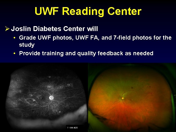 UWF Reading Center Ø Joslin Diabetes Center will • Grade UWF photos, UWF FA,