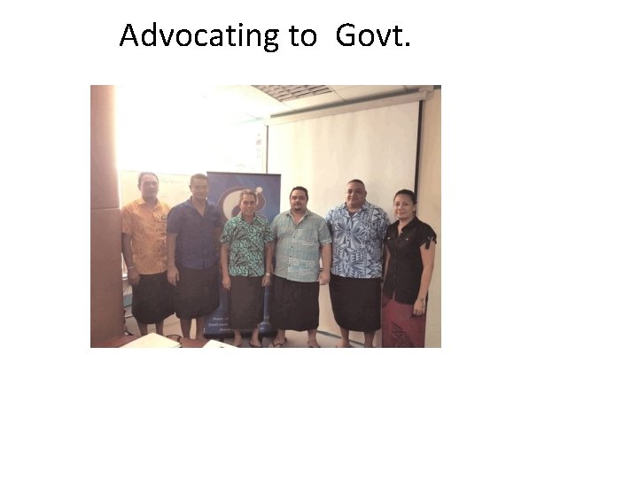 Advocating to Govt. 