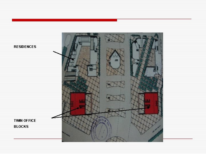  RESIDENCES GROUND FLOOR PLAN TWIN OFFICE BLOCKS 