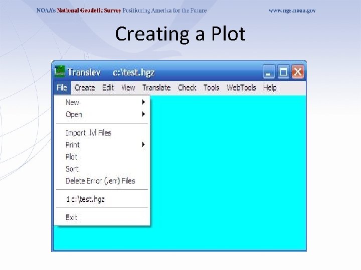 Creating a Plot 