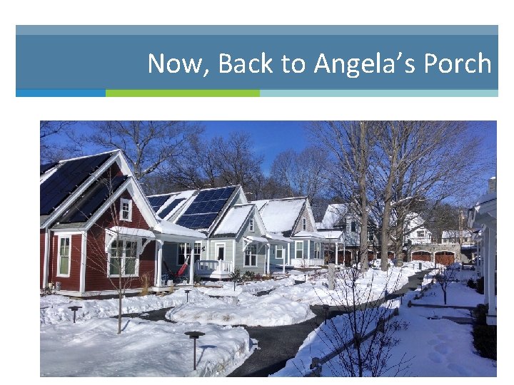 Now, Back to Angela’s Porch 