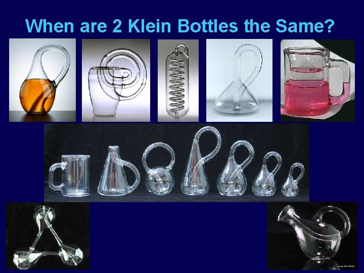 When are 2 Klein Bottles the Same? 