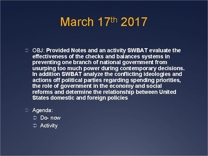 March 17 Th 17 Obj Provided Notes And