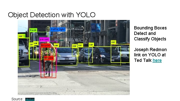 Object Detection with YOLO Bounding Boxes Detect and Classify Objects Joseph Redmon link on