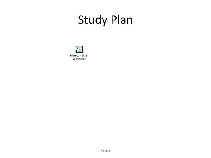 Study Plan Footer 