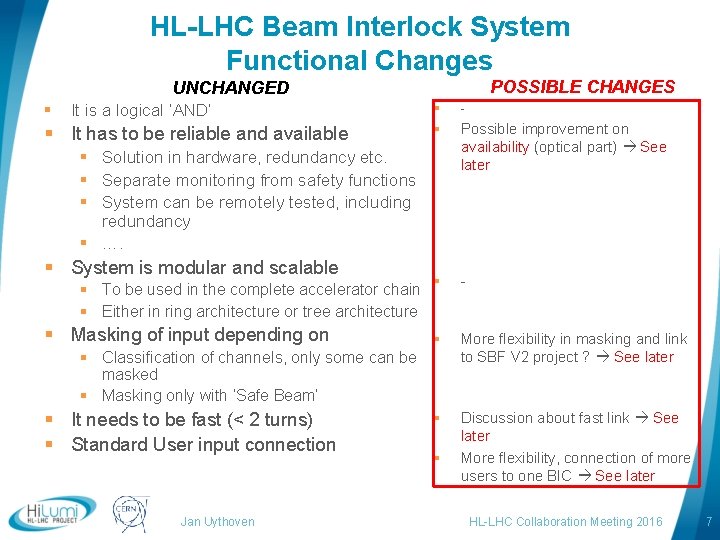 Strategy for the Beam Interlock System Upgrade Jan