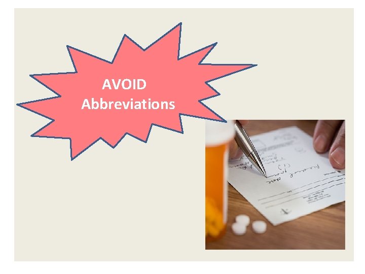 AVOID Abbreviations 