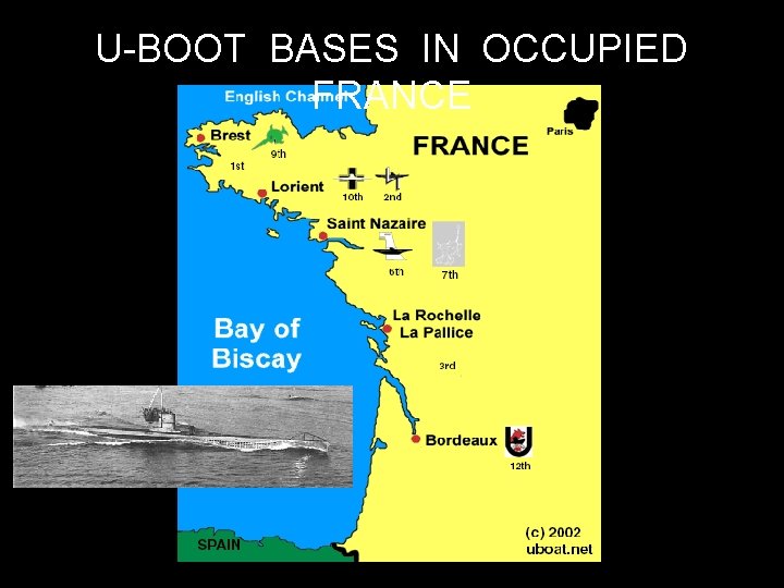 U-BOOT BASES IN OCCUPIED FRANCE 