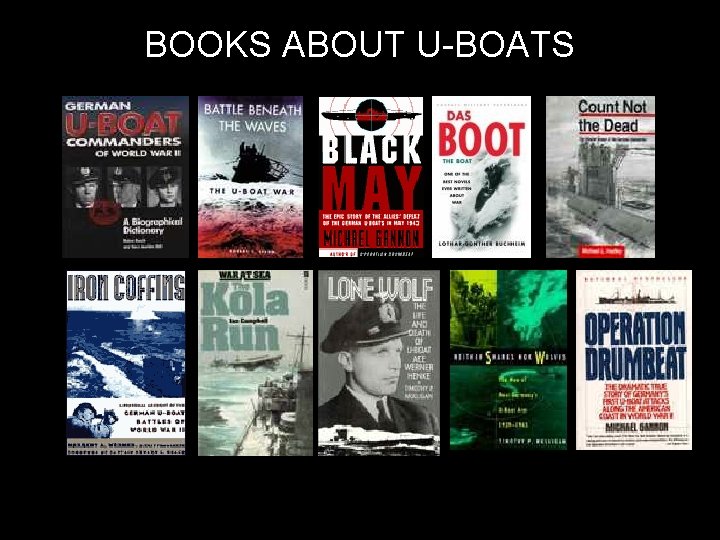 BOOKS ABOUT U-BOATS 
