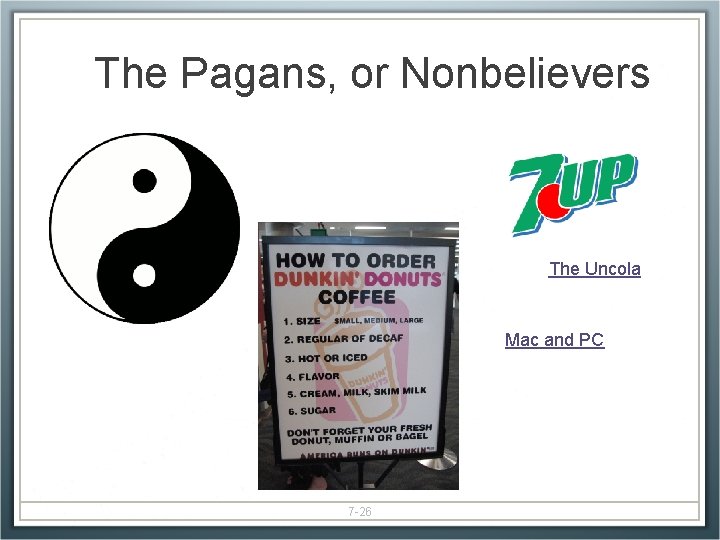 The Pagans, or Nonbelievers The Uncola Mac and PC 7 -26 
